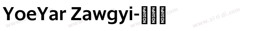 YoeYar Zawgyi字体转换